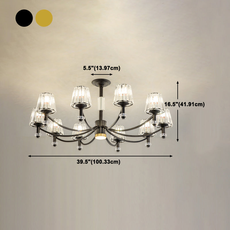 American Glass Chandelier Multi Light Chandelier Pendant for Dining Room