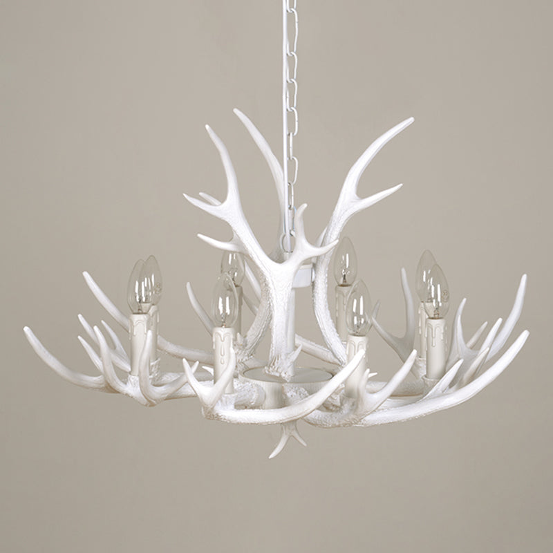 Unique Shape Resin Hanging Ceiling Light American Style Multi Lights Hanging Light