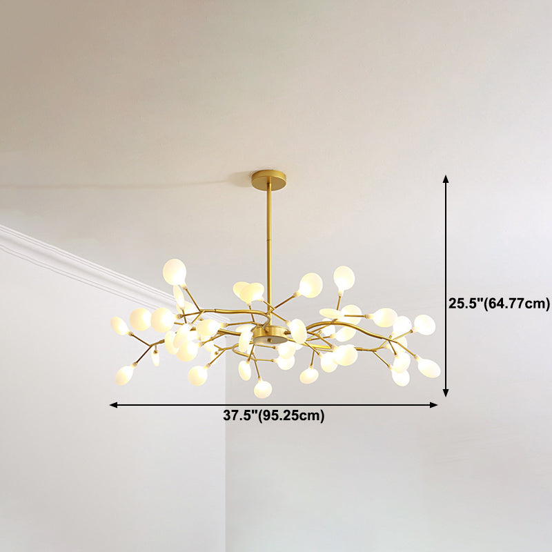 Metal Branch Pendant Lighting Modern Style Multi Lights Hanging Lamp