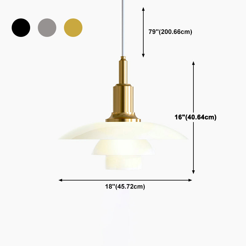 Contemporary Glass Geometric Hanging Light Household Minimalist Pendent Lighting Fixtures