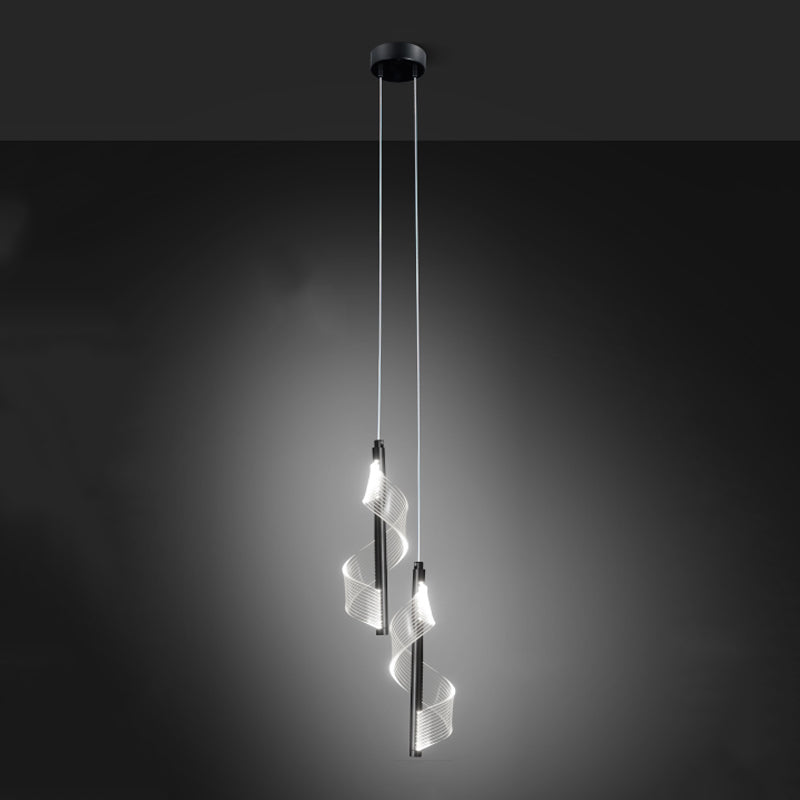 Unique Shape Metal Hanging Light Modern Style Multi Lights Hanging Light Fixtures