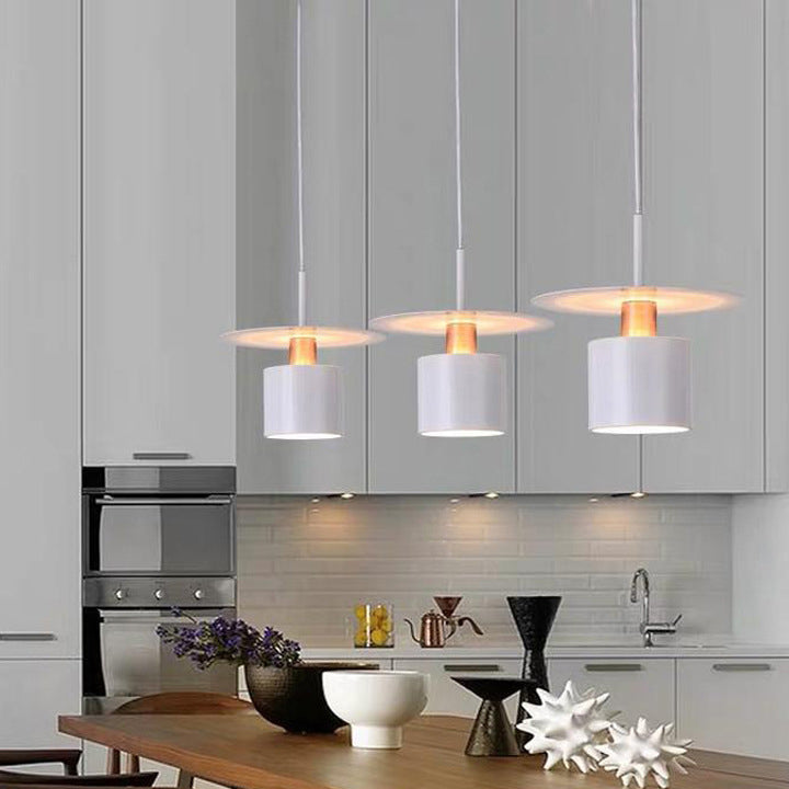 Cylinder Hanging Light Modern Style Metal 1 Light Flush Hanging Light Fixtures