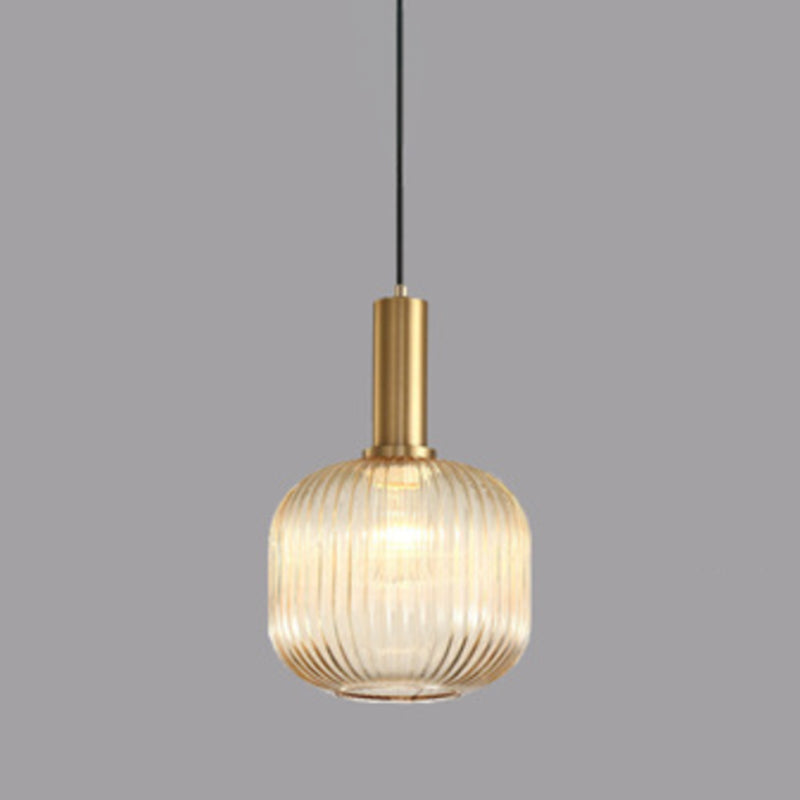 Suspension Pendant Light Simple Style Glass Hanging Ceiling Light