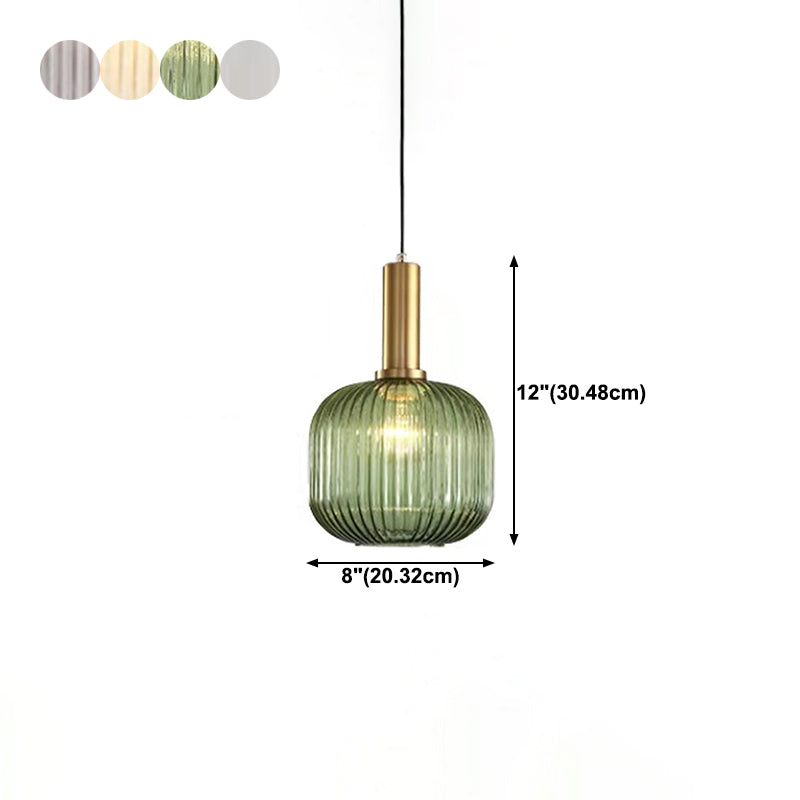 Suspension Pendant Light Simple Style Glass Hanging Ceiling Light