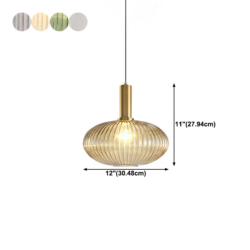 Suspension Pendant Light Simple Style Glass Hanging Ceiling Light