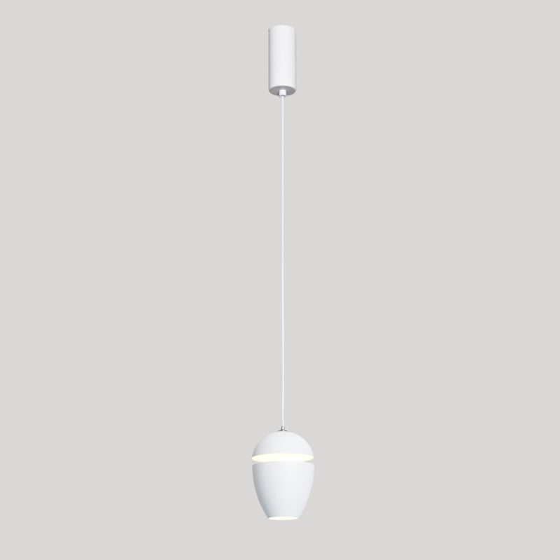 Postmodern Aluminum Pendant Light Single Light LED Hanging Pendant for Bedroom