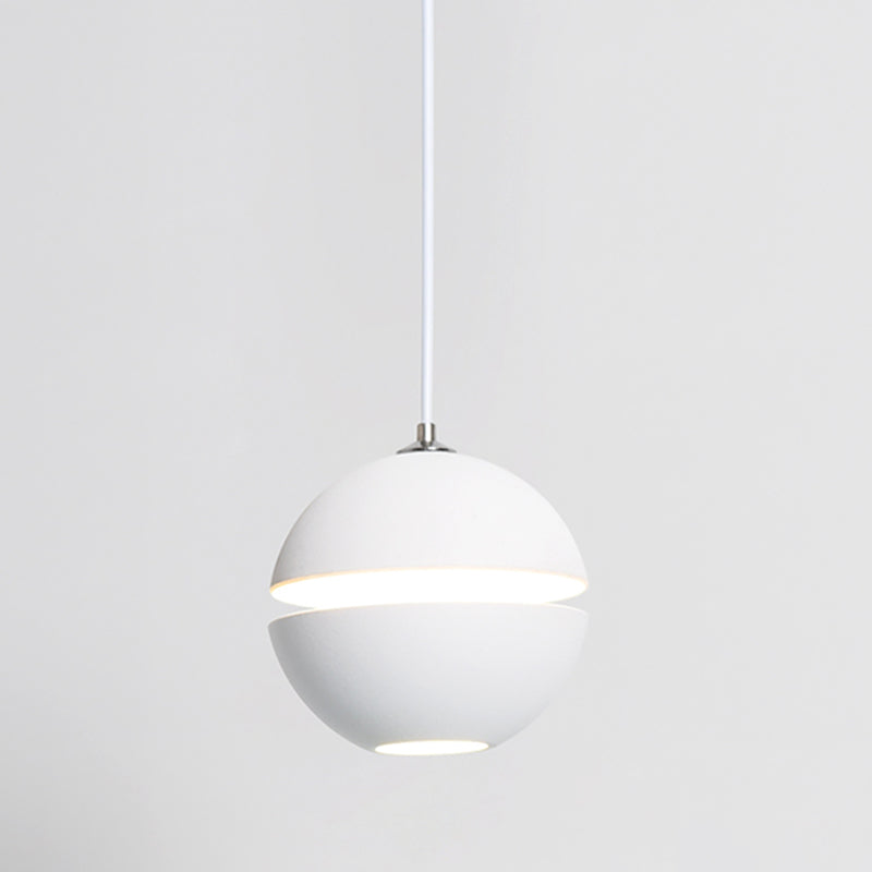 Postmodern Aluminum Pendant Light Single Light LED Hanging Pendant for Bedroom