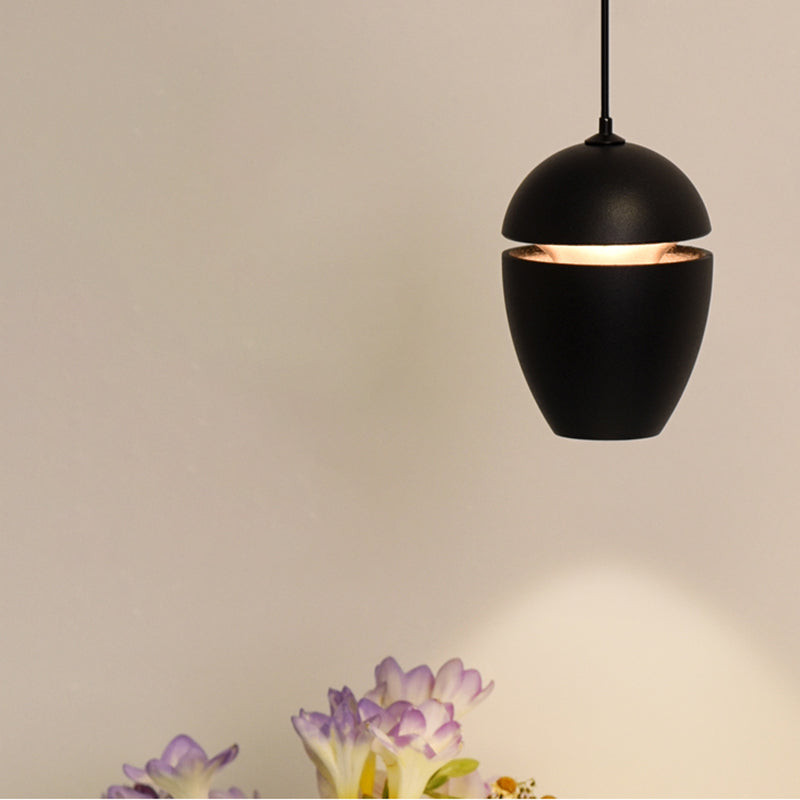 Postmodern Aluminum Pendant Light Single Light LED Hanging Pendant for Bedroom