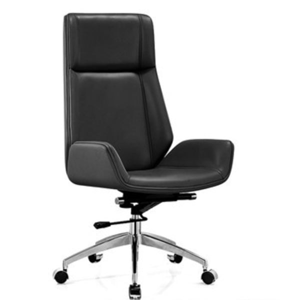 High Back Executive Chair Faux Leather Height-adjustable Office Chair with Headrest