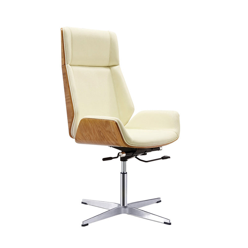 High Back Executive Chair Faux Leather Height-adjustable Office Chair with Headrest