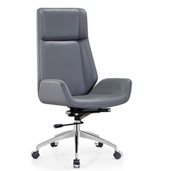 High Back Executive Chair Faux Leather Height-adjustable Office Chair with Headrest