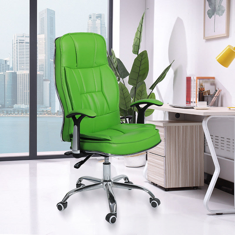 Contemporary Ergonomic Office Chair with Padded Arms Metal Frame Executive Task Chair