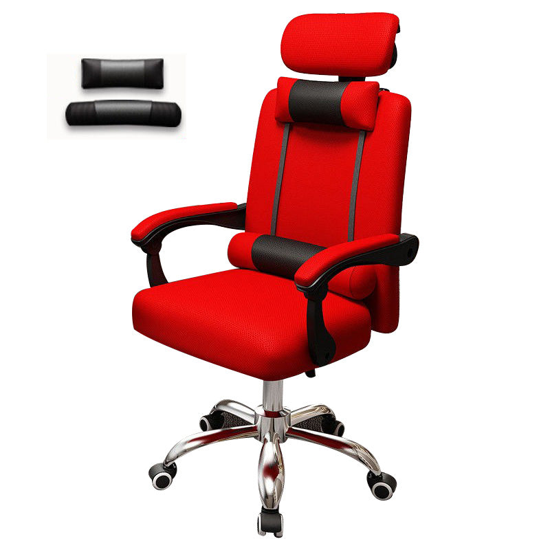 Metal Base Modern Executive Desk Chair with Padded Arms Microfiber Adjustable Office Chair