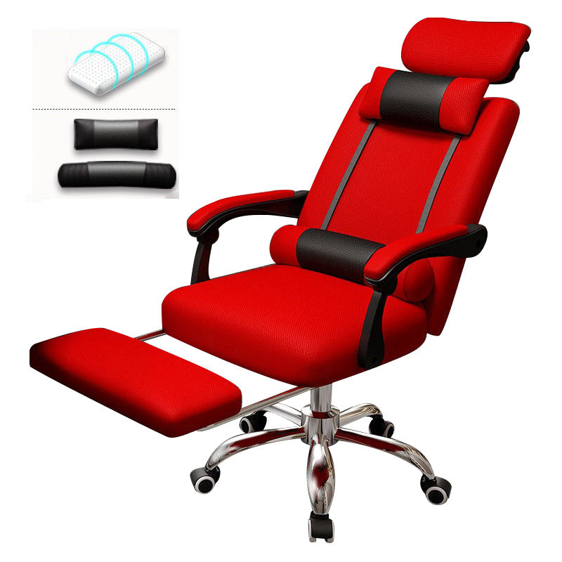 Metal Base Modern Executive Desk Chair with Padded Arms Microfiber Adjustable Office Chair