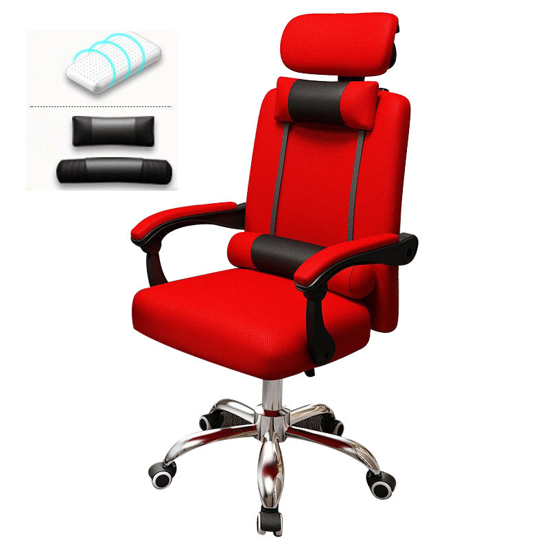 Metal Base Modern Executive Desk Chair with Padded Arms Microfiber Adjustable Office Chair