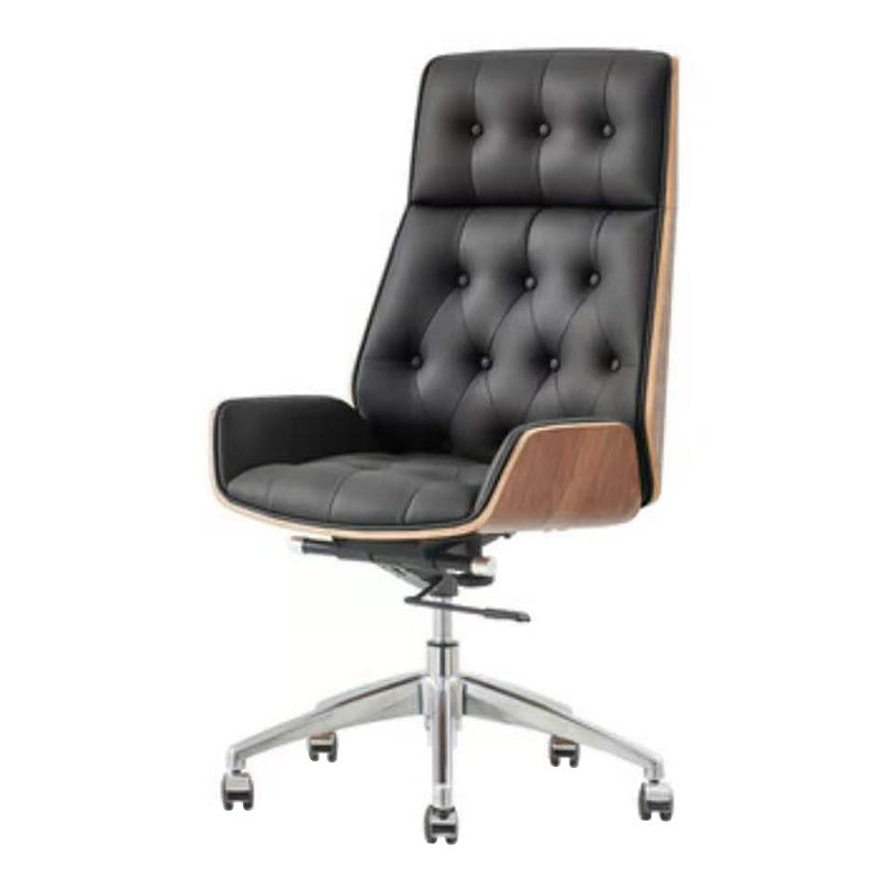High Back Executive Chair with Metal Frame Contemporary Office Chair with Wheels