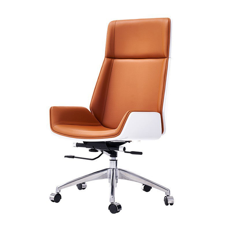 High Back Executive Chair with Metal Frame Contemporary Office Chair with Wheels