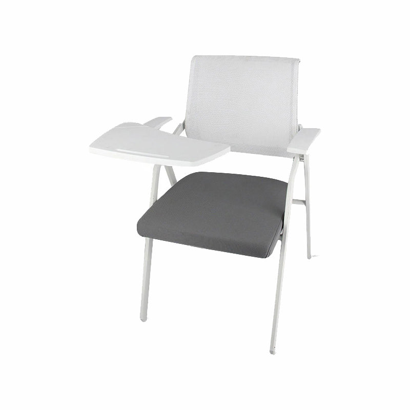 Mid Back Conference Chair with Fixed Arms Modern Office Chair with Metal Frame