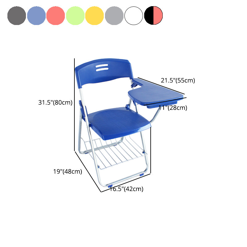 Modern Plastic and Metal Desk Chair with Low Back Home Office Chair