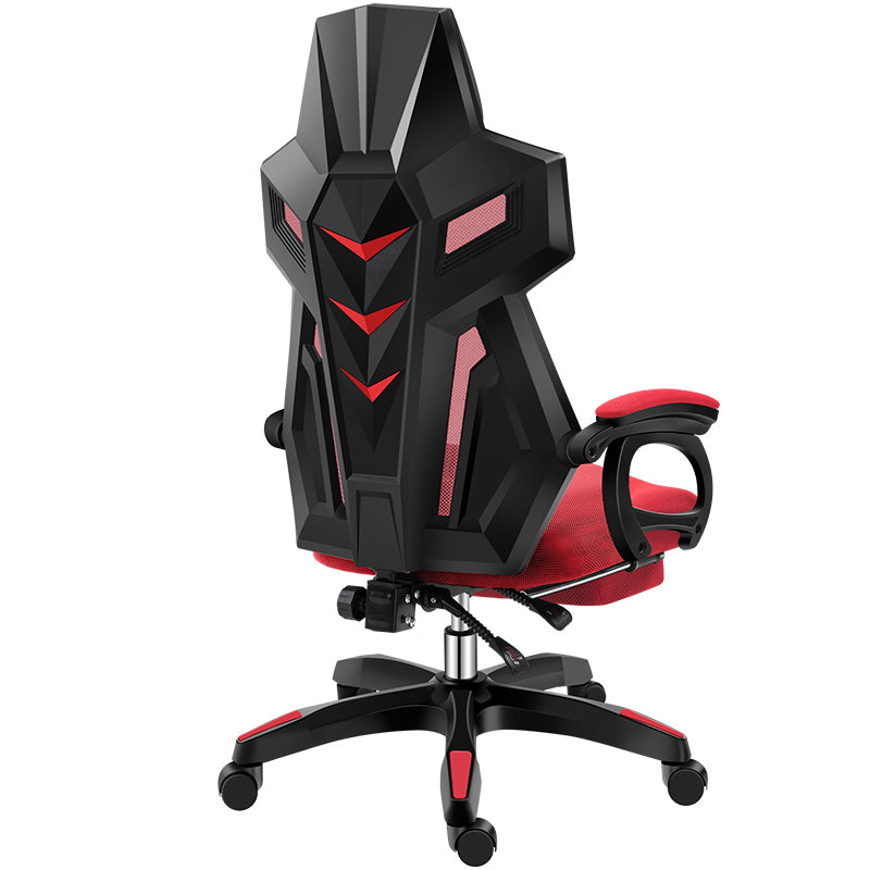 Modern Nylon Frame Gaming Chair Swivel Computer Desk Chair with Padded Arms