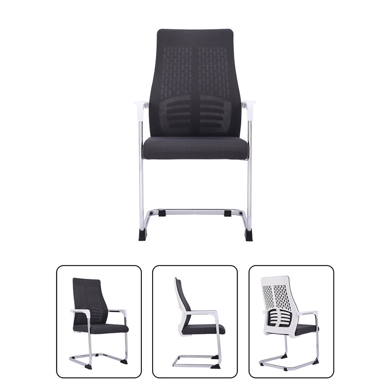 Modern Style Task Chair Mesh Office Chair with Fixed Arms for Home Office