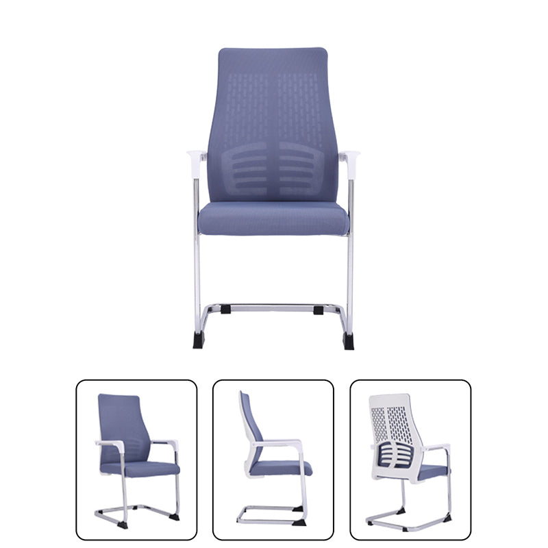 Modern Style Task Chair Mesh Office Chair with Fixed Arms for Home Office