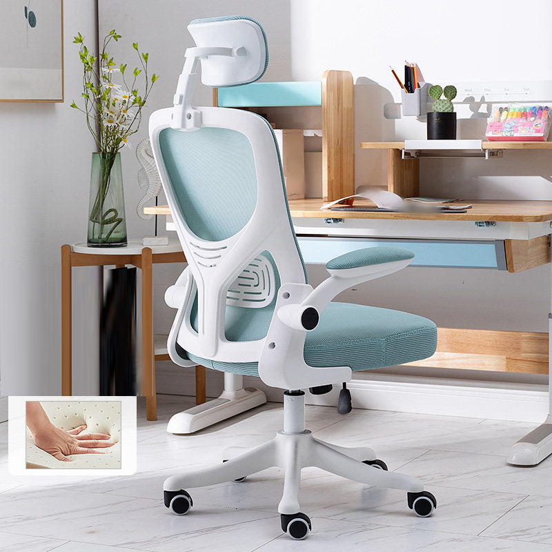 High Back Office Chair with Sponge Cushion Adjustable Arm Office Chair for Office