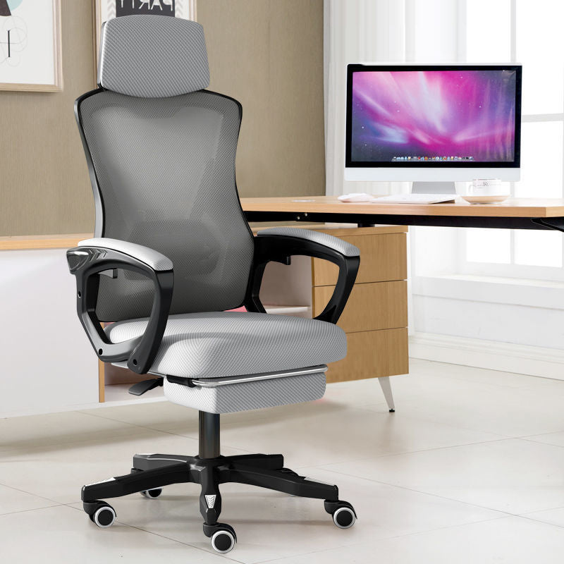 High Back Office Chair with Sponge Seat Adjustable Armrest and Height Office Chair