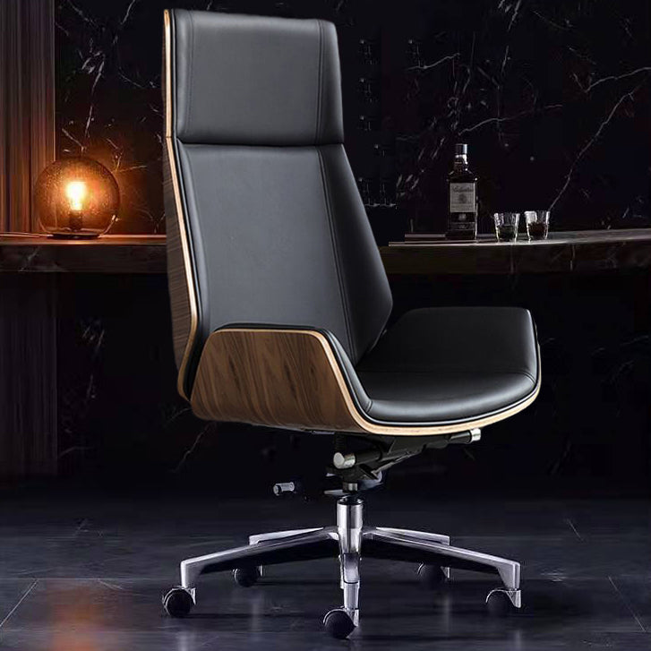 Executive Ergonomic Desk Chair Silver Metal Frame Modern Office Chair