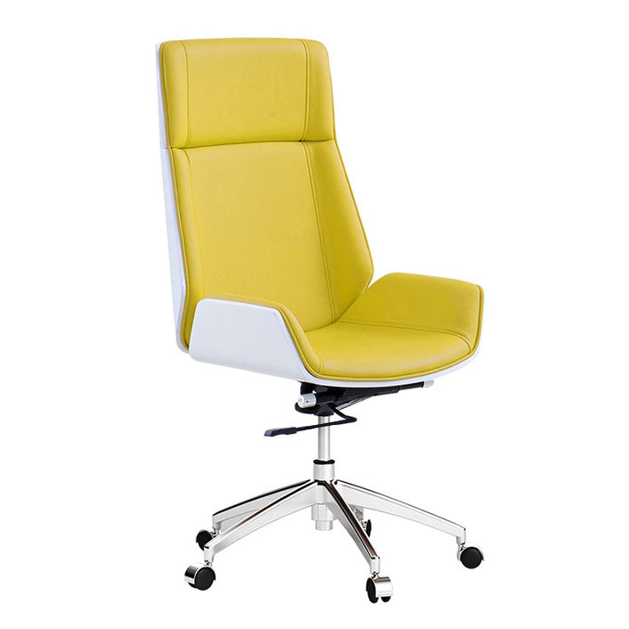 Executive Ergonomic Desk Chair Silver Metal Frame Modern Office Chair