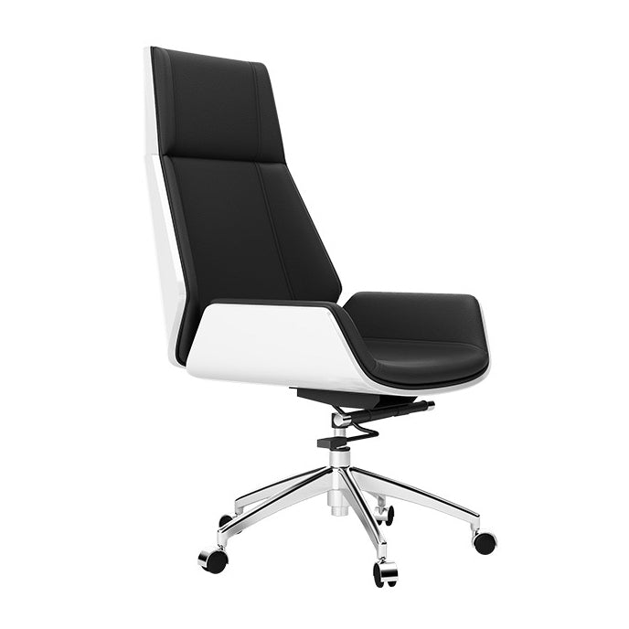 Executive Ergonomic Desk Chair Silver Metal Frame Modern Office Chair