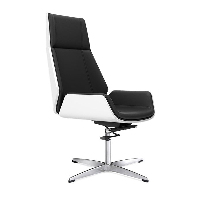 Executive Ergonomic Desk Chair Silver Metal Frame Modern Office Chair