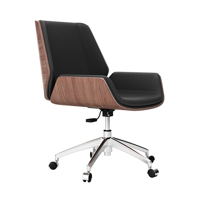 Executive Ergonomic Desk Chair Silver Metal Frame Modern Office Chair