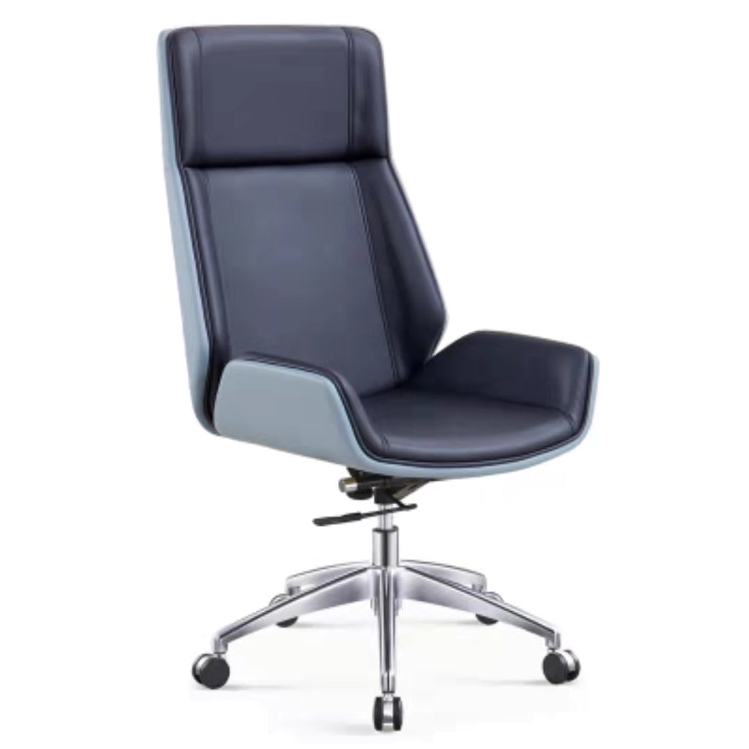 Executive Ergonomic Desk Chair Silver Metal Frame Modern Office Chair