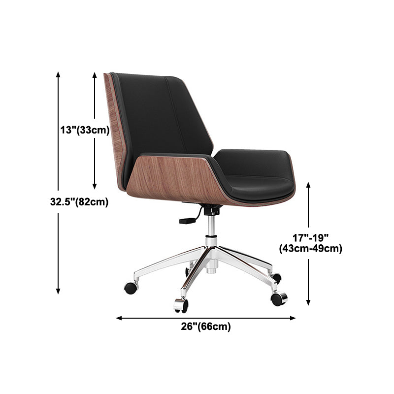 Executive Ergonomic Desk Chair Silver Metal Frame Modern Office Chair