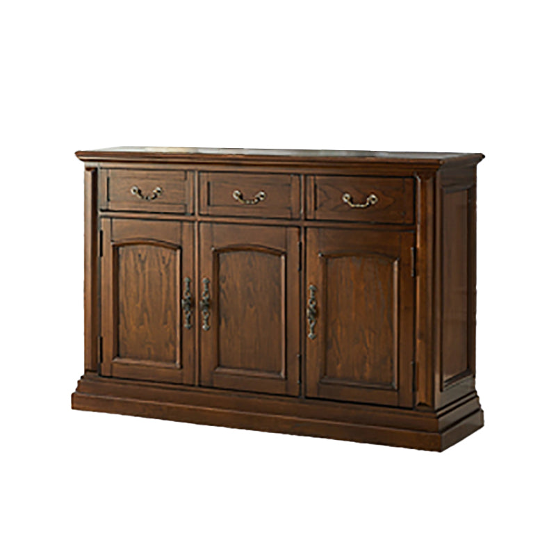 Contemporary Ash Wood Sideboard Kitchen Sideboard with Door and Drawer