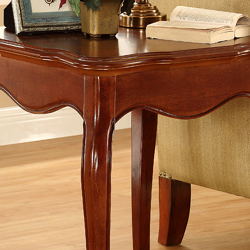 Traditional Square End Table 4 Legs Sofa Side End Table for Living Room