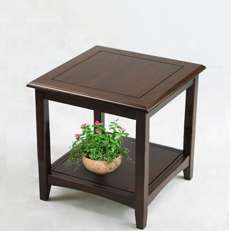 Traditional Ashwood Side End Table Lacquered Sofa End Table for Living Room