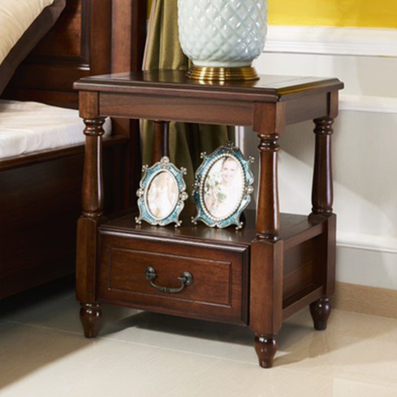 Traditional Ashwood Side End Table Lacquered Sofa End Table for Living Room