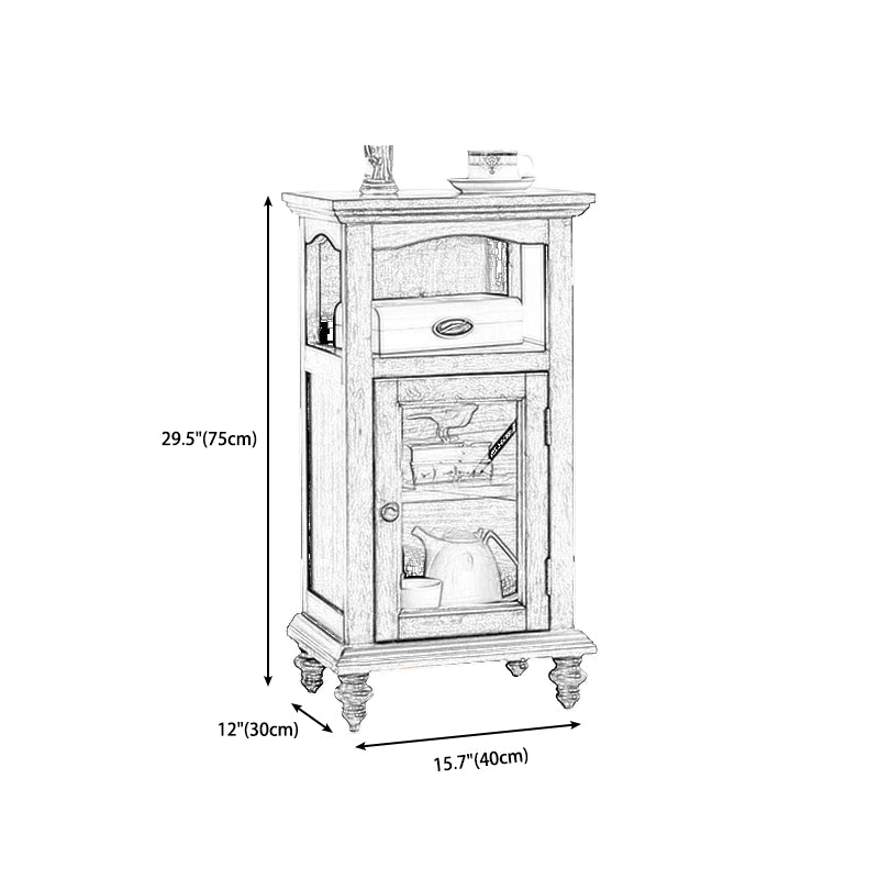 Traditional Ashwood Side End Table Lacquered Sofa End Table for Living Room