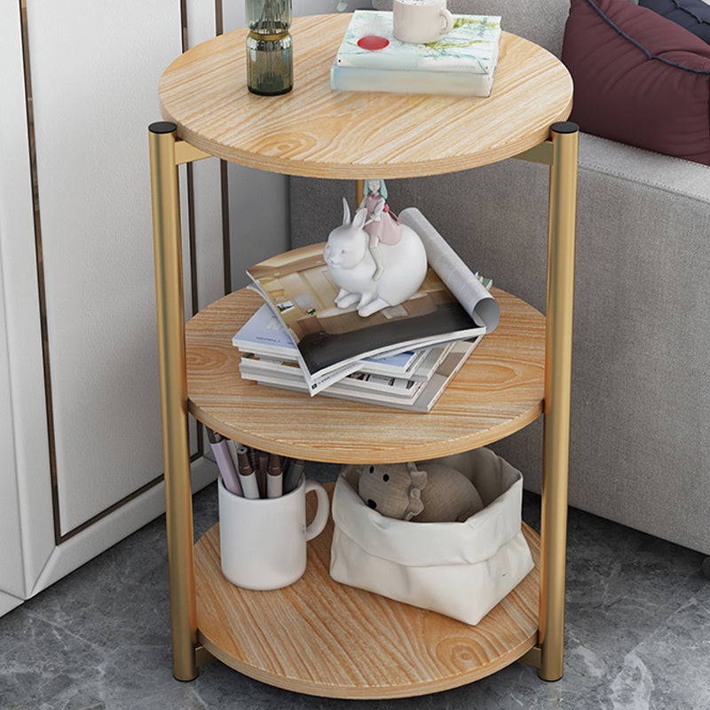 Modern Wood End Table with Storage and no drawer for Living Room