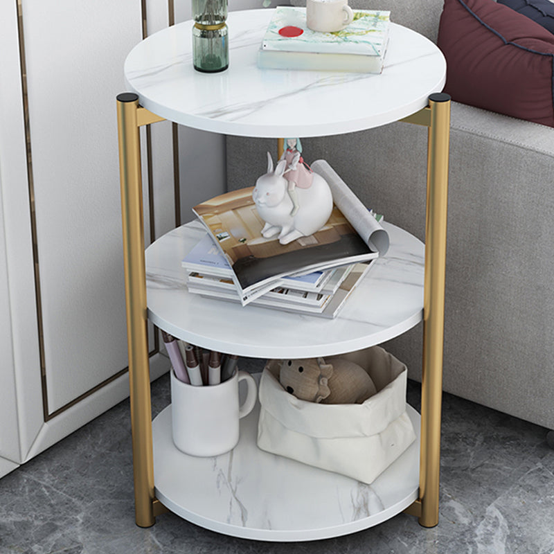 Modern Wood End Table with Storage and no drawer for Living Room