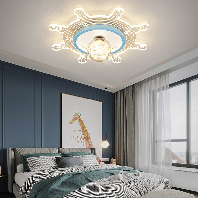 Metal Shaded Ceiling Mount Light Fixture Nordic Style LED Ceiling Lamp