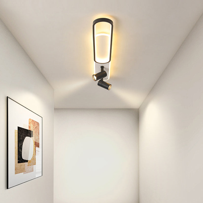 Metal Shaded Close to Ceiling Lamp Modern Style LED Close to Ceiling Lamp