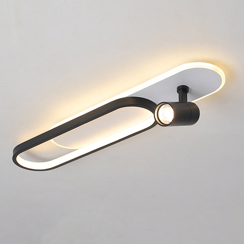 Metal Shaded Close to Ceiling Lamp Modern Style LED Close to Ceiling Lamp