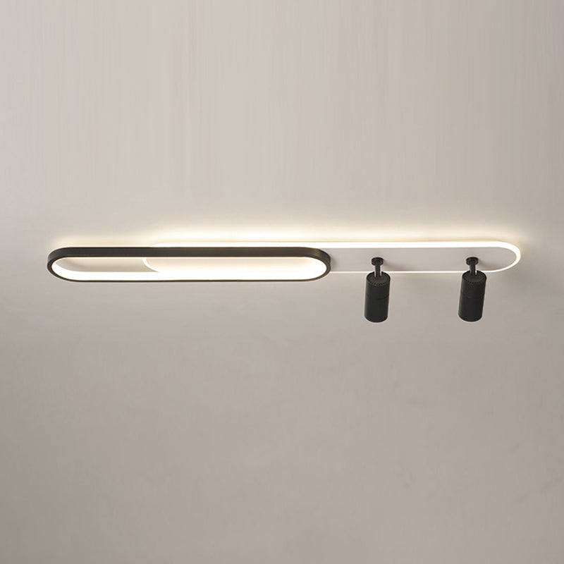 Metal Shaded Close to Ceiling Lamp Modern Style LED Close to Ceiling Lamp