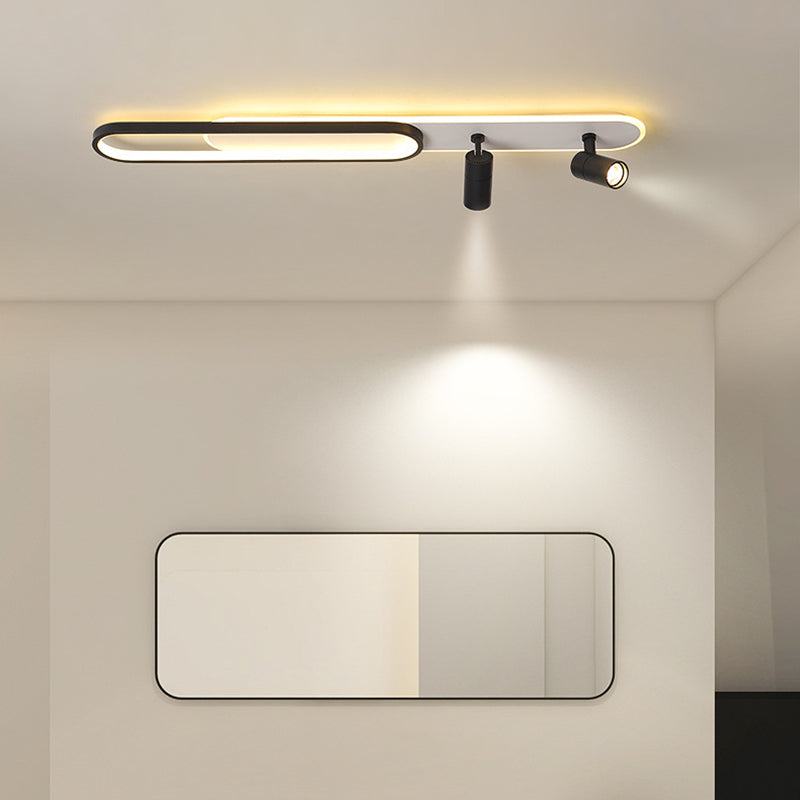 Metal Shaded Close to Ceiling Lamp Modern Style LED Close to Ceiling Lamp