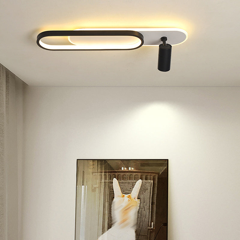 Metal Shaded Close to Ceiling Lamp Modern Style LED Close to Ceiling Lamp