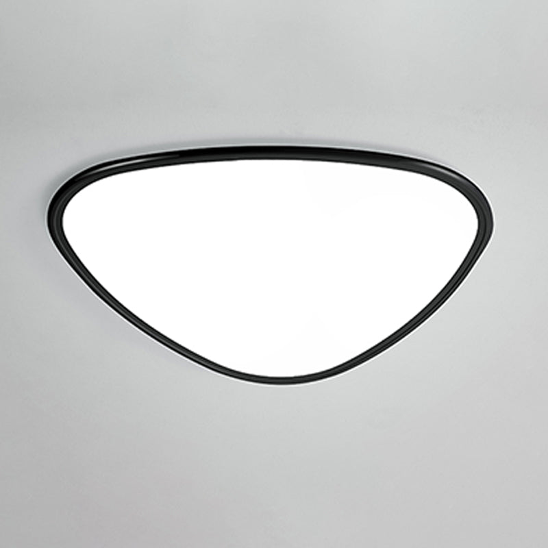 Metal Geometric Shape Flush Ceiling Light Modern Style 1 Light Flush Mounted Lighting