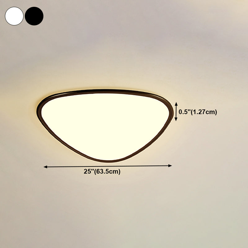 Metal Geometric Shape Flush Ceiling Light Modern Style 1 Light Flush Mounted Lighting